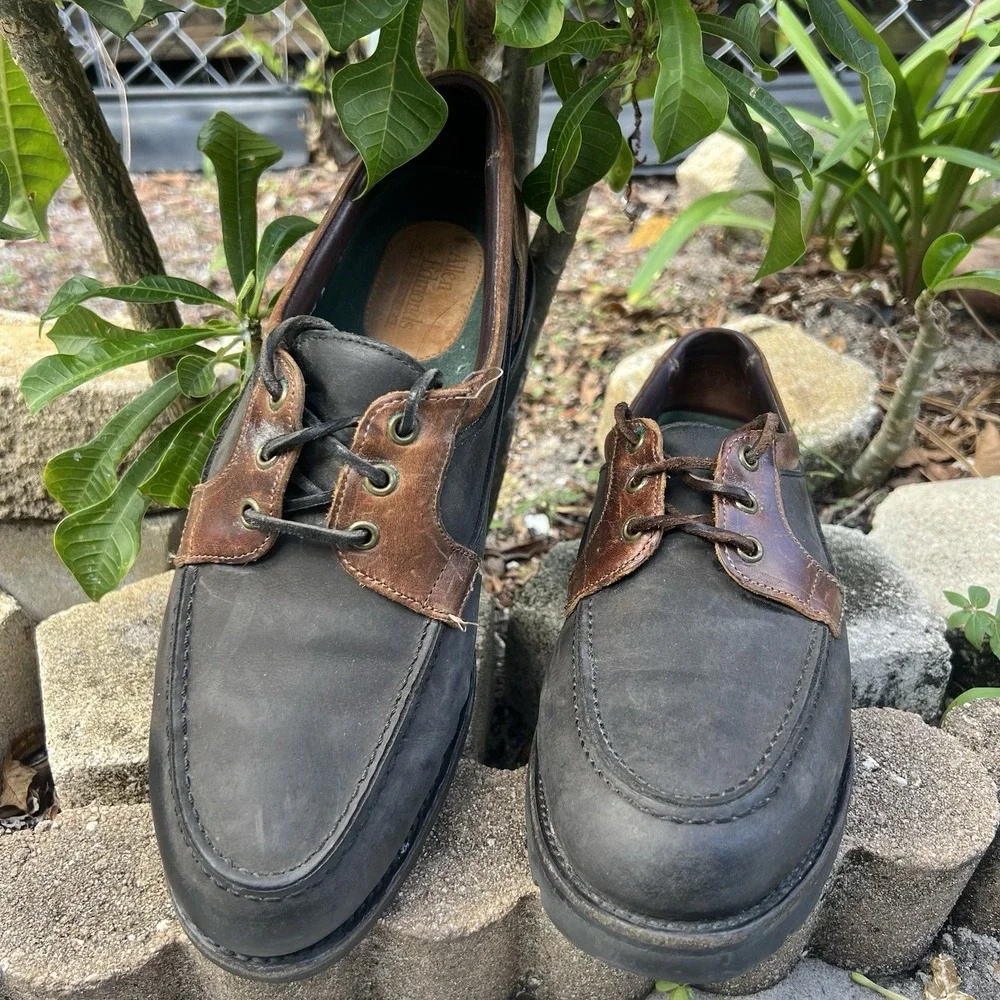Allen Edmonds Leather Brown Vibram Soles Two Tone 10.5D 33259